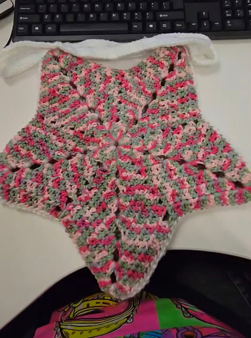 crochet star bag
